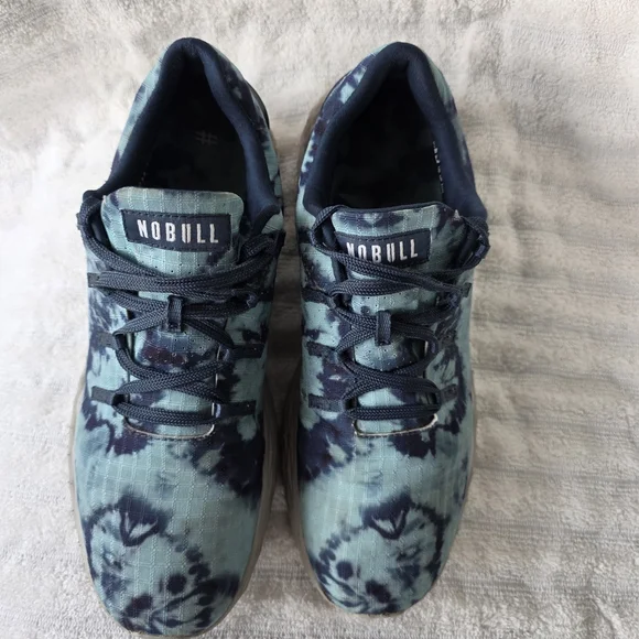 Nobull Ripstop Teal Tie Dye Runners Shoes All Day Men's 7.5 Women's 9 Sneakers - Picture 8 of 9